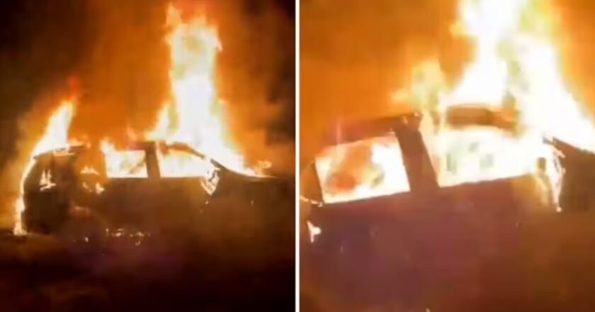 കാറിന് തീപിടിച്ച് 28കാരൻ മരിച്ചു; ആഭരണങ്ങൾ കാണാനില്ല, കൊലപാതകമെന്ന് പൊലീസ്